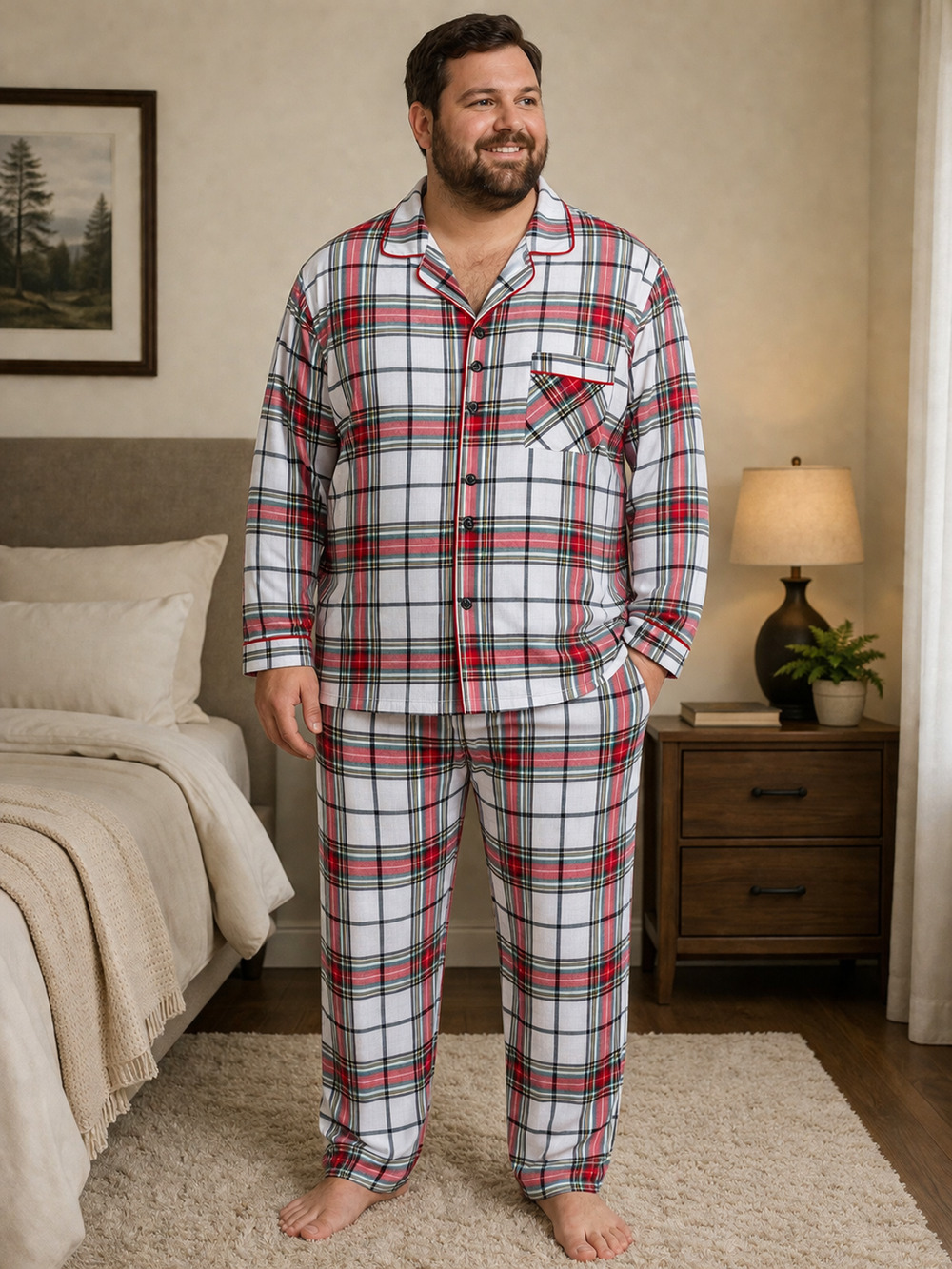 Target Wondershop PJ Set Long Sleeves & Pants 2-Piece Cotton Flannel Men's XL